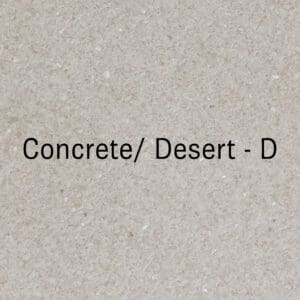 DESERT (D) concrete