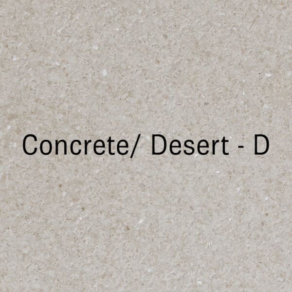 DESERT (D) concrete