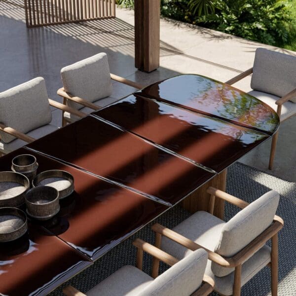 Image of Royal Botania Regaliz table and Mambo chairs