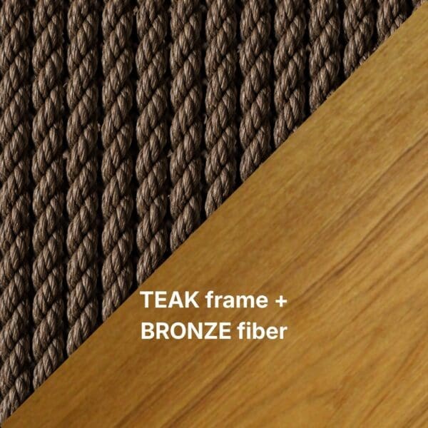 TEAK frame + BRONZE fiber
