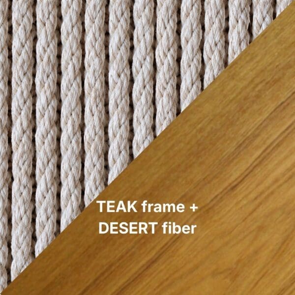 TEAK frame + DESERT fiber