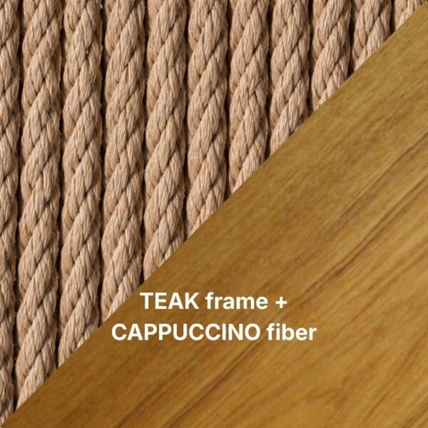 TEAK frame + CAPPUCCINO fiber