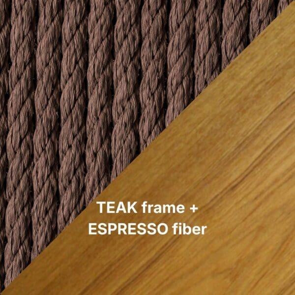 TEAK frame + ESPRESSO fiber