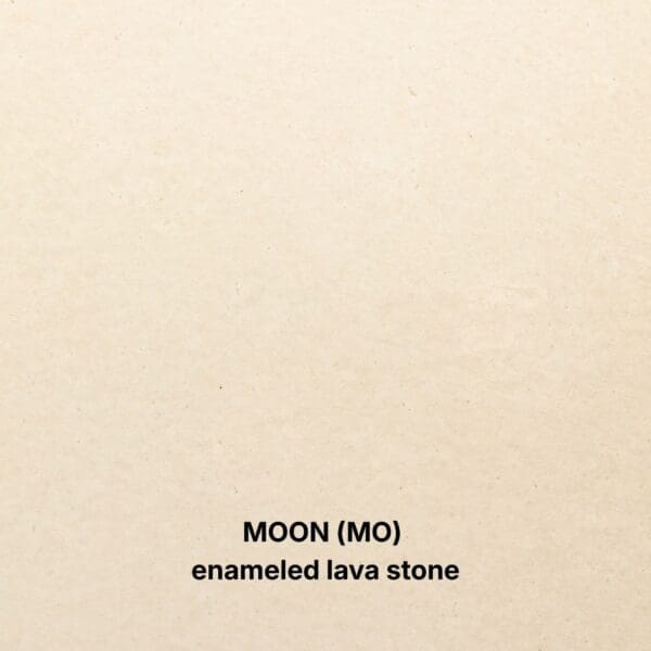 MOON (MO) enameled lava stone
