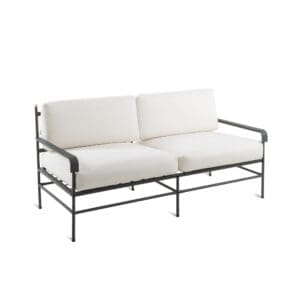 Studio image of Unopiu Toscana sofa in graphite galvanised steel