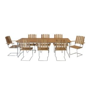 Grythyttan Stålmöbler A2 Chair & Classic Table Dining Combo 04