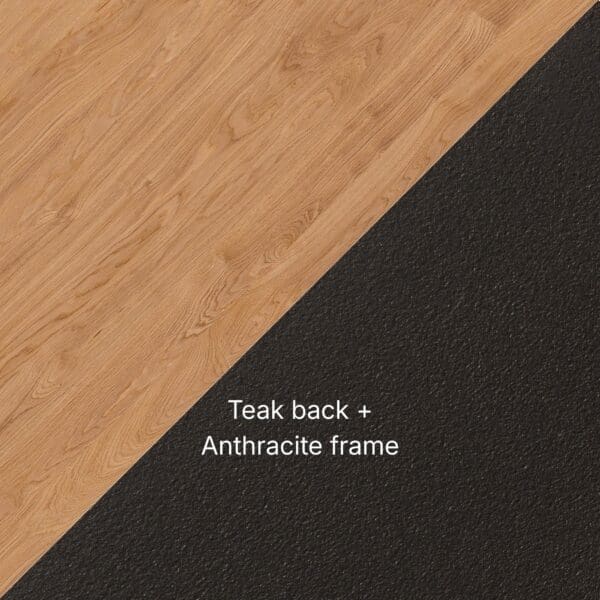Image of swatch of TEAK and Anthracite