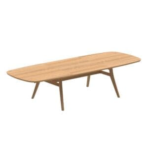 Studio image of Royal Botania ZIDIZ extending teak table ZDZ320