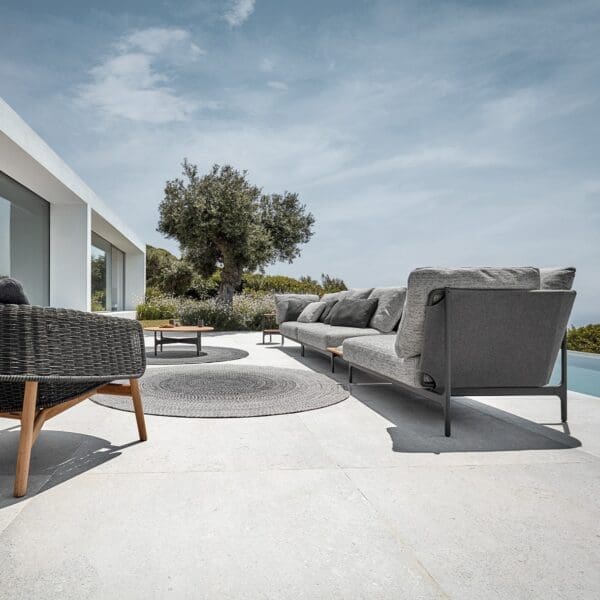 Image of Wrap lounge chair & Grand Sail Lounge sofa by Gloster furniture