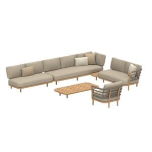 Image of render of Royal Botania Archy Lounge Set 05 (ARCL SET 05)