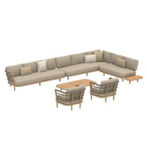 Image of render of Royal Botania Archy Lounge Set 06 (ARCL SET 06)
