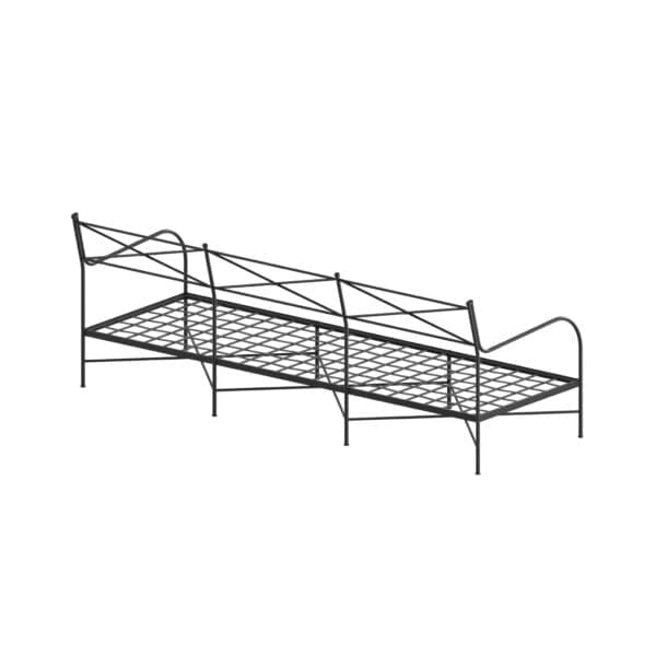 Studio image of rear of Unopiù Igea 3-seater sofa IGDIV3 without cushions