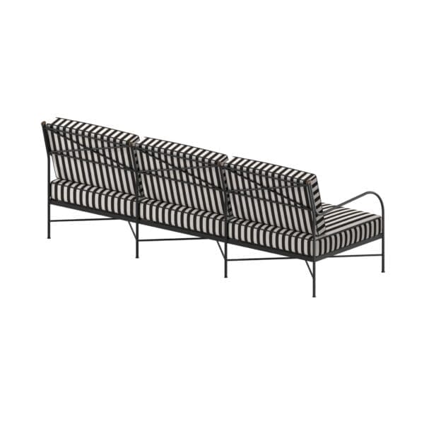 Studio image of rear of Unopiù Igea 3-seater sofa IGDIV3
