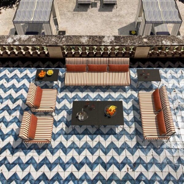 Image of Unopiu Igea lounge furniture on sunny terrace
