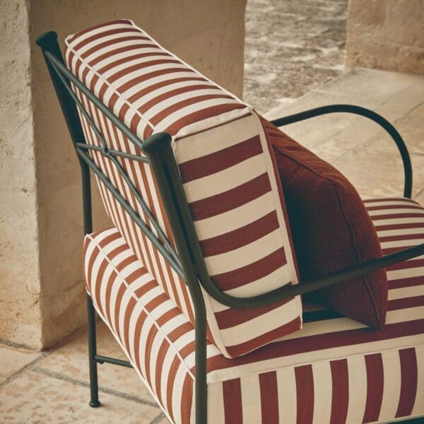 Image of detail of Unopiu Igea lounge furniture and cushions