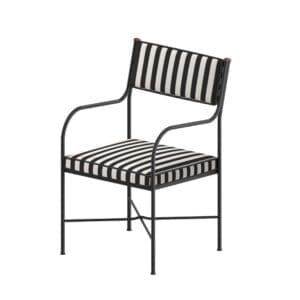 Studio image of Unopiu Igea armchair in wrought iron