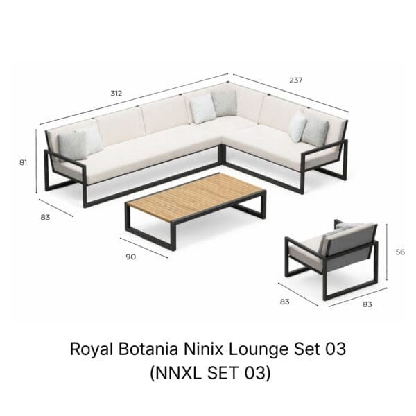 Royal Botania Ninix Lounge Set 03 (NNXL SET 03)