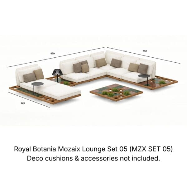Royal Botania Mozaix Lounge Set 05 MZX SET 05