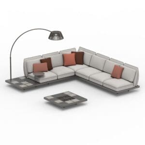 Royal Botania Mozaix Alu Lounge Set 01 (MZX AL SET 01)