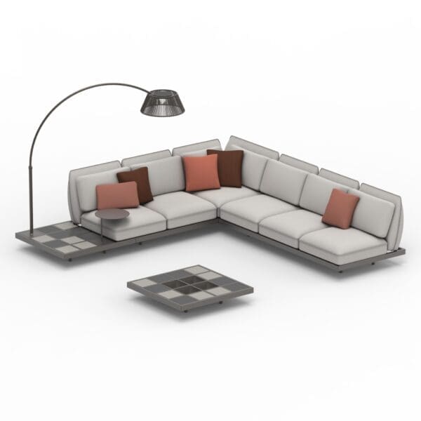 Royal Botania Mozaix Alu Lounge Set 01 (MZX AL SET 01)