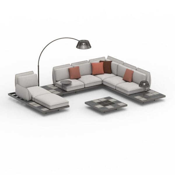 Royal Botania Mozaix Alu Lounge Set 05 MZX AL SET 05