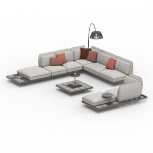 Royal Botania Mozaix Alu Lounge Set 06 MZX AL SET 06